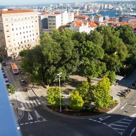 Plaza De Espana View With Terrace A Coruña Dış mekan fotoğraf